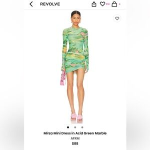 Worn once - AFRM rouched dress